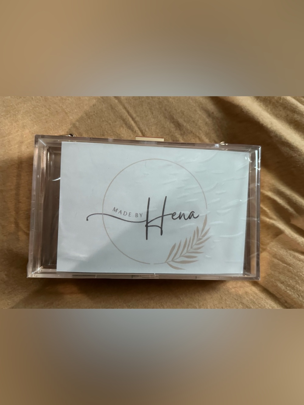 Clear Acrylic Clutch View 2